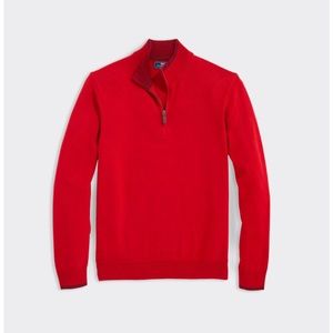 NWT $298 Vineyard Vines Cashmere Quarter-Zip